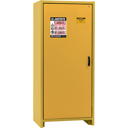 Armoire d'entreposage 30 minutes s&eacute;curitaire et conforme &agrave; la norme EN, 30 gal., 1 Porte(s), 34,02" La x 76,65" h x 24,21" p Kelford