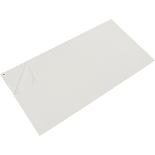 Tapis pelables de rechange pour salle blanche, &eacute;paisseur 1,57 mils, 2' la, 3' lo x Blanc Kelford