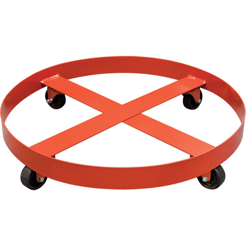 Poly-Collector Drum Dolly, 27.5" dia. x 5.5" H Kelford