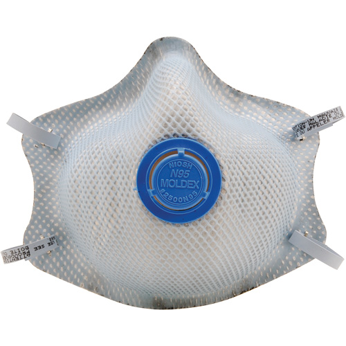 Respirateurs contre les particules 2500, N95, Certifi&eacute; NIOSH, Grand/Moyen Kelford