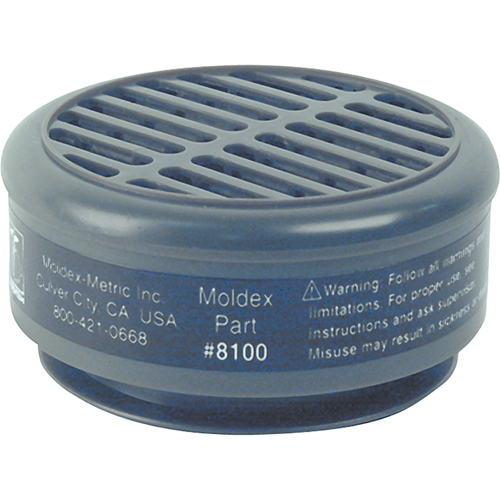 8000 Series Replacement Cartridges, Gas/Vapour Cartridge, Organic Vapour Kelford