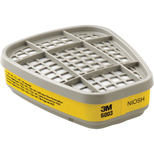 6000 Series Respirator Cartridges, Gas/Vapour Cartridge, Organic Vapour/Acid Gas Kelford