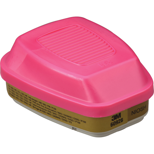 6000 Series Respirator Cartridges, Gas/Vapour Cartridge, Multi-Gas/Vapour/P100 Kelford