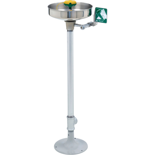 Poste de douche oculaire/faciale Axion, Installation Socle, Bol Acier inoxydable Kelford