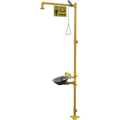 Halo Combination Emergency Shower & Eyewash Station Kelford