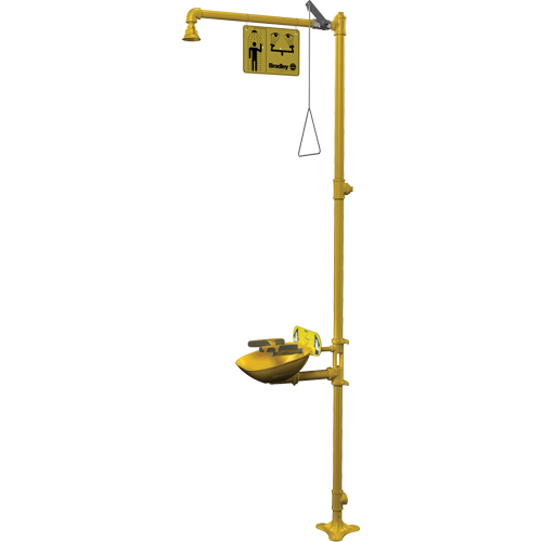 Halo Combination Emergency Shower & Eyewash Station Kelford
