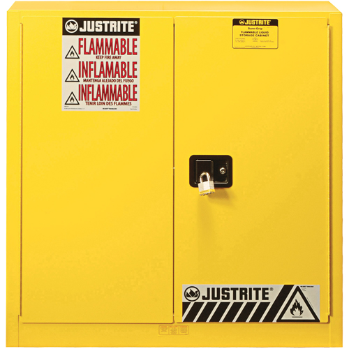 Armoire de s&eacute;curit&eacute; pour produits inflammables Ex Sure-Grip, 30 gal., 2 Porte(s), 36" La x 35" h x 24" p Kelford