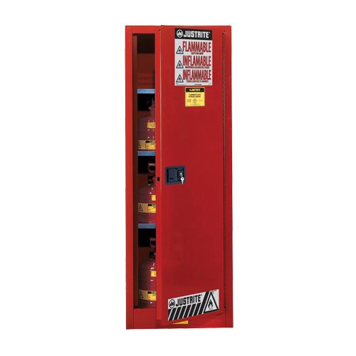 Sure-Grip&reg; EX Slimline Flammable Safety Cabinet, 22 gal., 3 Shelves Kelford
