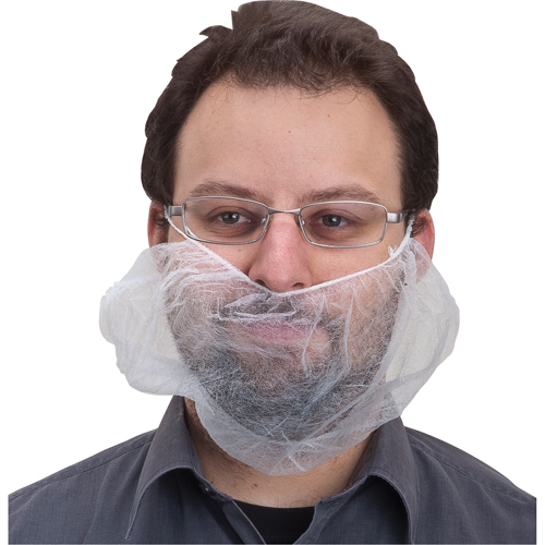 Beard Nets, Polypropylene, White Kelford