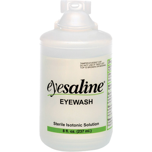 Saline Eyewash Bottles, Full Bottle, 8 oz. Kelford