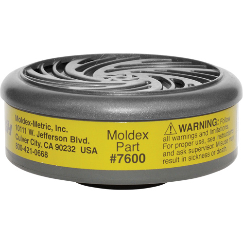 Filtres pour respirateur s&eacute;rie 7000/9000, Cartouche gaz/vapeur, Gaz multiples/Vapeur organique Kelford