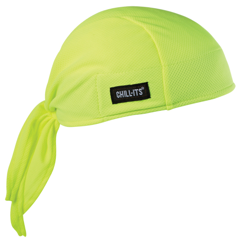 Chill-Its&reg; 6615 Cooling Dew Rags, High Visibility Lime-Yellow Kelford