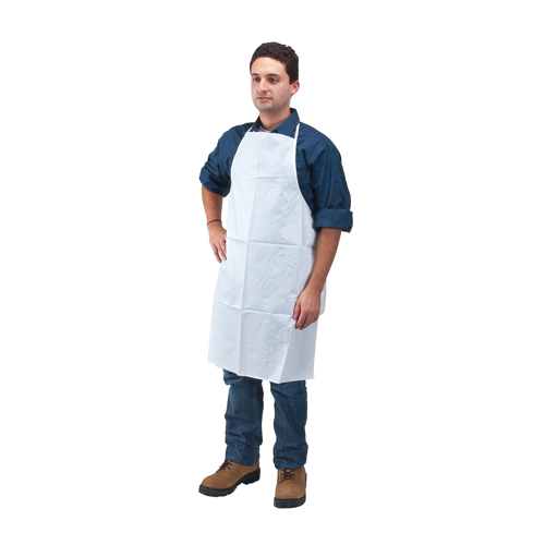 Microporous Protective Clothing, Microporous, White, 28" W x 36" L Kelford