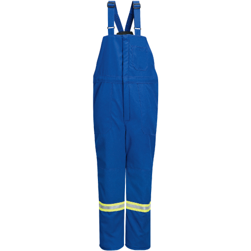 Deluxe Flame-Resistant Insulated Bib Overalls with Reflective Trim, Men's, 3X-Large, Navy Blue Kelford