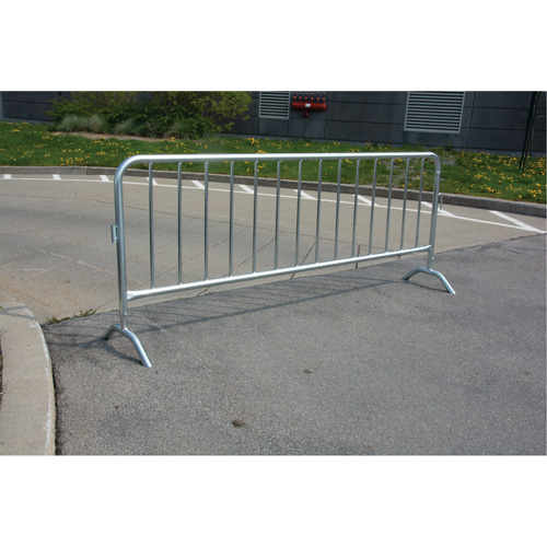 Barri&egrave;re portative, Emboîtables, 102" lo x 40" h, Argent Kelford