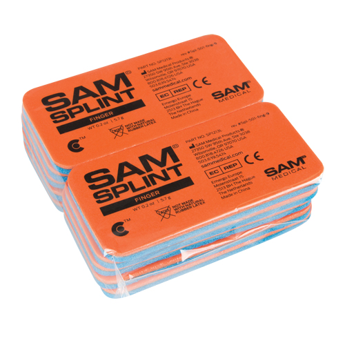 Attelles Sam, Doigt et orteil, Aluminium rembourr&eacute; au caoutchouc-mousse, 1-13/16", Classe 1 Kelford