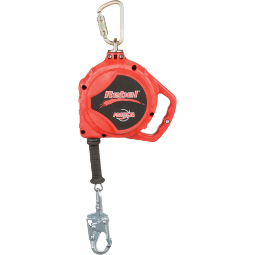 Rebel Self Retracting Lifeline, 33', Galvanized Steel, Swivel Kelford