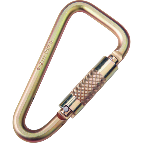 Saflok Carabiners, Steel, 3600 lbs Capacity Kelford