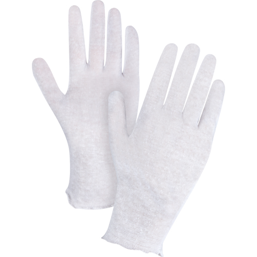 Lightweight Inspection Gloves, Poly/Cotton, Unhemmed Cuff, Men's Kelford