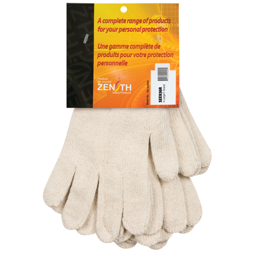 Heavyweight String Knit Gloves, Poly/Cotton, 7 Gauge, X-Large Kelford