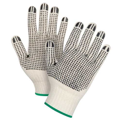 Gants tricot&eacute;s de poids lourd &agrave; deux c&ocirc;t&eacute;s avec pois, Poly/coton, Deux c&ocirc;t&eacute;s, Calibre 7, Moyen Kelford