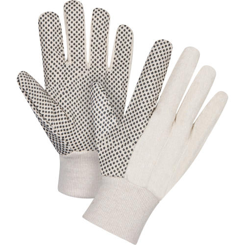 Cotton Canvas Dotted Palm Gloves, 8 oz., Small Kelford