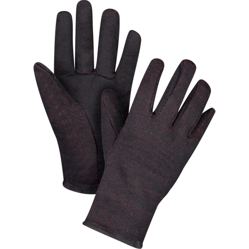 Jersey Gloves, Large, Brown, Red Fleece, Slip-On Kelford