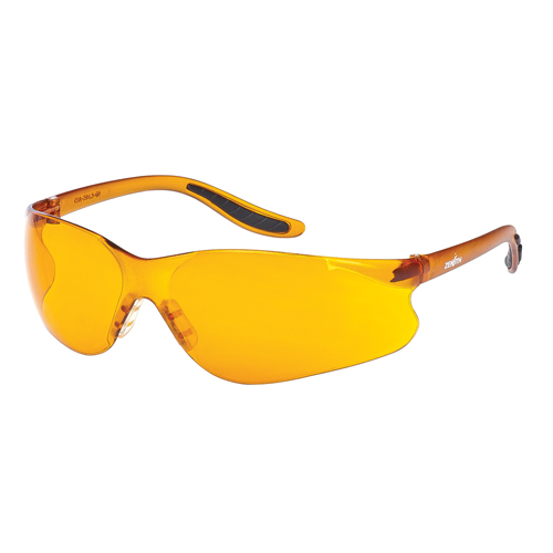 Z500 Series Safety Glasses, Orange Lens, Anti-Scratch, ANSI Z87+/Meets/Exceeds CSA Z94.3 Kelford