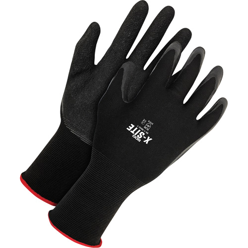 Gants enduits X-Site, Petit, R&ecirc;vetement Latex, Calibre 15, Enveloppe en Nylon Kelford