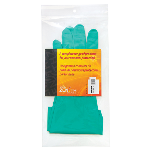 Gants r&eacute;sistants aux produits chimiques &agrave; prise en losange, Taille 2T-Grand, 13" lo, Nitrile, Doublure en Ouat&eacute;e, 13 mils Kelford