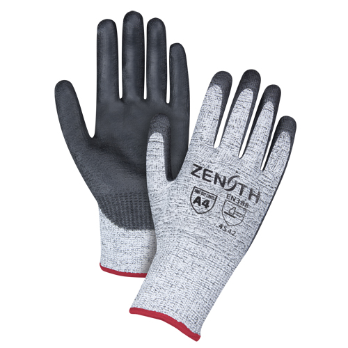 Gants &eacute;lastiques sans coutures r&eacute;sistants &agrave; la coupe, Taille Petit/7, Calibre 13, Rev&ecirc;tement Polyur&eacute;thane, Enveloppe en PEHP, ANSI/ISEA 105 niveau 4/EN 388 niveau 5 Kelford