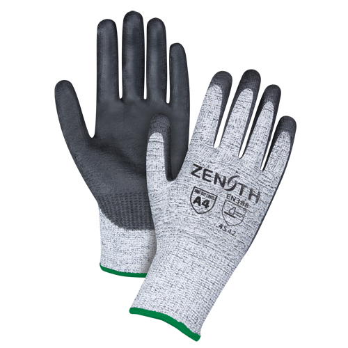 Gants &eacute;lastiques sans coutures r&eacute;sistants &agrave; la coupe, Taille Moyen/8, Calibre 13, Rev&ecirc;tement Polyur&eacute;thane, Enveloppe en PEHP, ANSI/ISEA 105 niveau 4/EN 388 niveau 5 Kelford