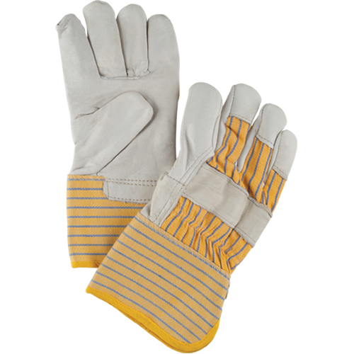 Abrasion-Resistant Winter-Lined Fitters Gloves, Large, Grain Cowhide Palm, Cotton Fleece Inner Lining Kelford