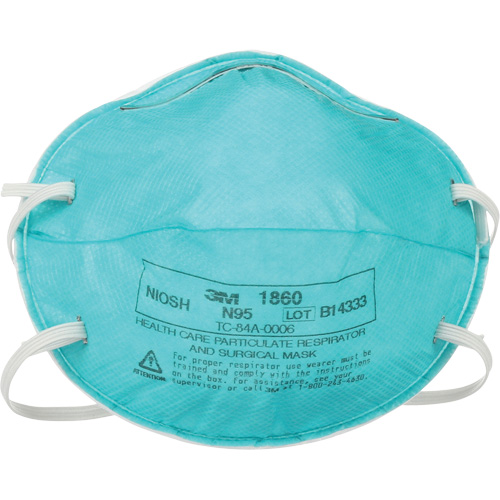 Respirateur 1860 contre les particules pour les soins de la sant&eacute;, N95, Certifi&eacute; NIOSH Kelford