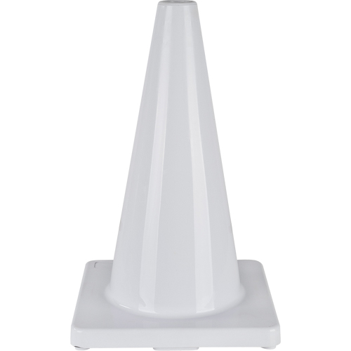 C&ocirc;ne de couleur pour la signalisation, 18", Blanc Kelford