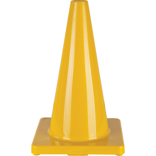 C&ocirc;ne de couleur pour la signalisation, 18", Jaune Kelford