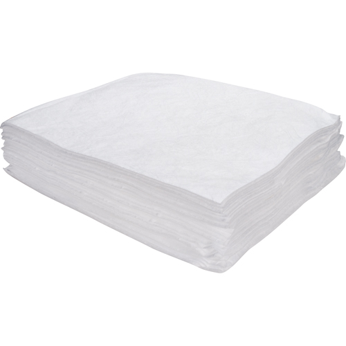Premium Meltblown Sorbent Pads, Oil Only, 15" x 17", 8 gal. Absorbancy Kelford