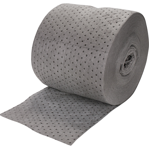 Rouleaux absorbants li&eacute;s de premi&egrave;re qualit&eacute;, Lourd, 150' lo x 15" la, Absorption 25 gal. Kelford