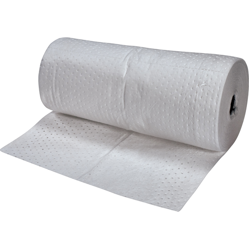 Premium Fine Fiber Sorbent Rolls, Mediumweight, 150' L x 30" W, 40 gal. Absorbancy Kelford