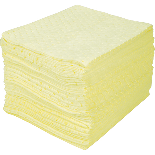 Feuilles absorbantes li&eacute;es de premi&egrave;re qualit&eacute;, Mati&egrave;res dangereuses, 15" x 18", 30 gal. d'absorption Kelford