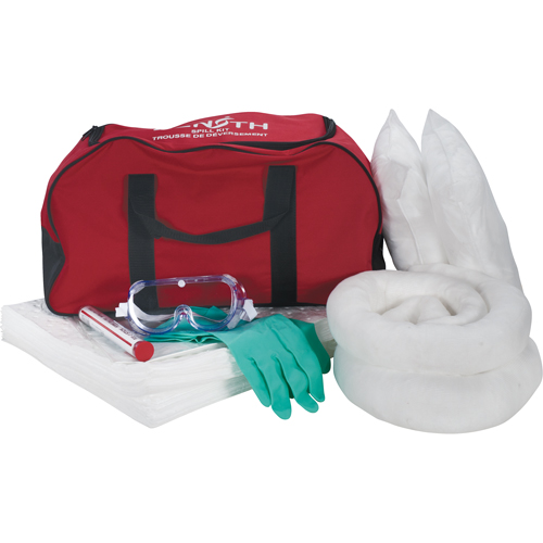 Vehicle Spill Kit, Oil Only, Bag, 10 US gal. Absorbancy Kelford