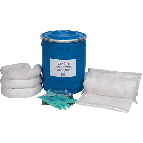 Trousse de lutte contre les d&eacute;versements de premi&egrave;re qualit&eacute; pour camion, Huile seulement, Baril, Absorbance de 10 gal. US Kelford