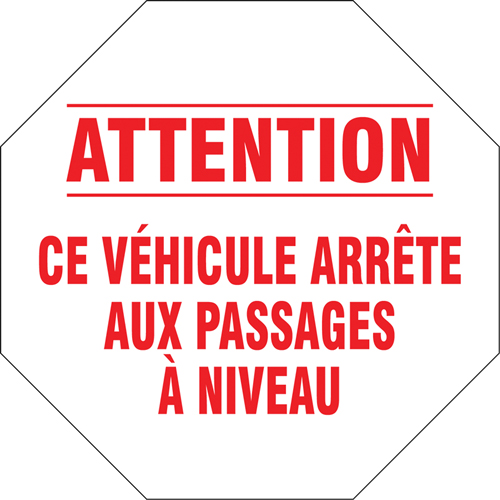 French Traffic Sign, Vinyl, 18" W x 18" H Kelford
