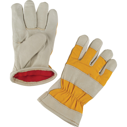 Gants de travail doubl&eacute;s pour l'hiver de premi&egrave;re qualit&eacute;, 2T-Grand, Paume en Cuir fleur de porc, Doublure en Molleton de mousse Kelford