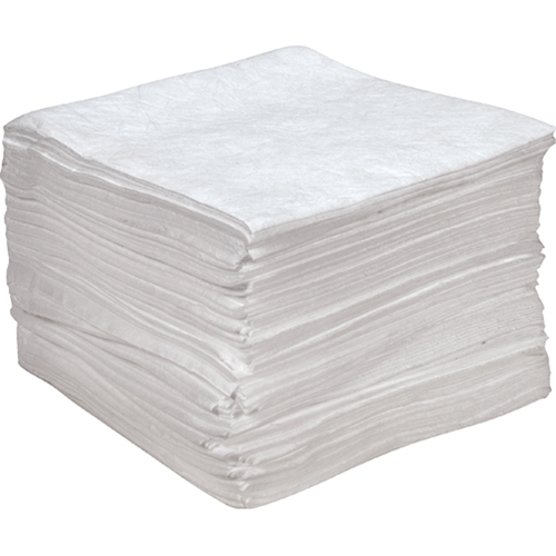 Feuilles absorbantes antistatiques de premi&egrave;re qualit&eacute;, Huile seulement, 15" x 18", 25 gal. d'absorption Kelford