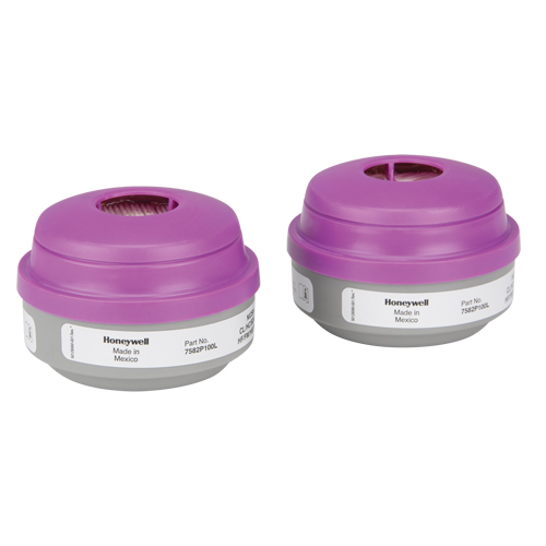 North&reg; N Series Respirator Cartridges, Gas/Vapour Cartridge, Acid Gas/P100 Kelford