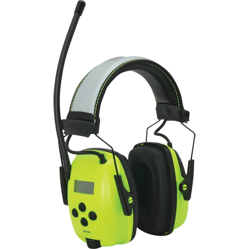 Casques-radio num&eacute;riques &agrave; haute visibilit&eacute; Sync de Howard Leight, Style Bandeau, 25 dB Kelford