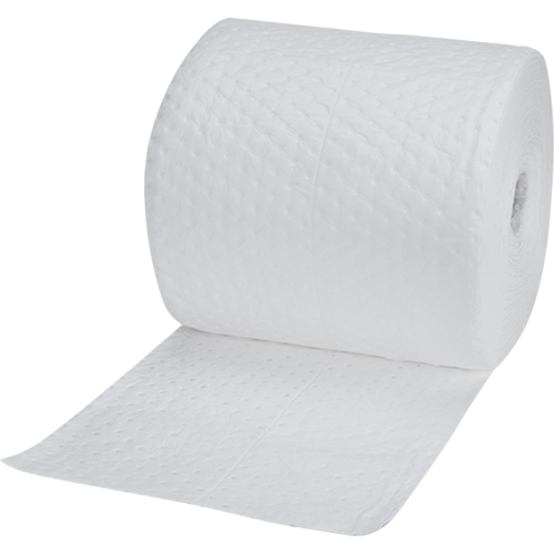 Industrial-Grade Fine Fibre Sorbent Rolls, Heavyweight, 150' L x 15" W, 35 Gal. Absorbancy Kelford
