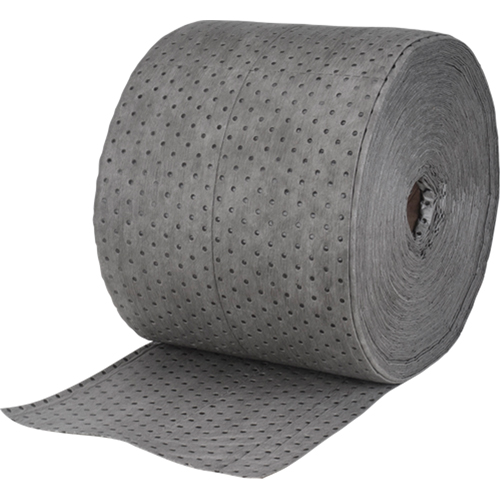 High Traffic Sorbents, Lightweight, 150' L x 15" W, 20 gal. Absorbancy Kelford