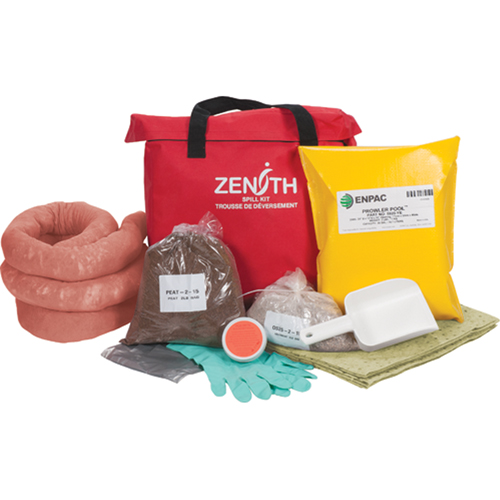 Trousse de lutte contre les d&eacute;versements pour l'ouest du canada, Mati&egrave;res dangereuses, Sac, Absorbance de 17 gal. US Kelford